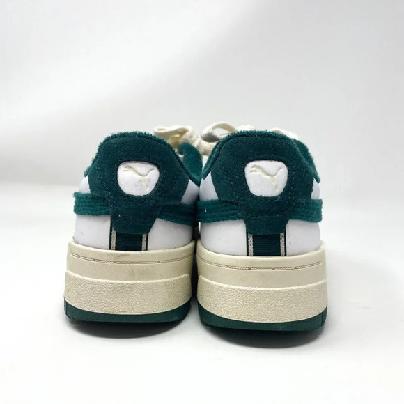 Puma Cali Dream Ivy League Terry Sneaker White Green Size 7 - Picture 10 of 13